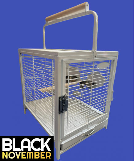 Parrot-Supplies Parrot Travel Cage - White